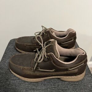 Cabelas Shoes Mens 10 M Guldewea Boat Lace Up 82-3345 Brown Leather Comfort